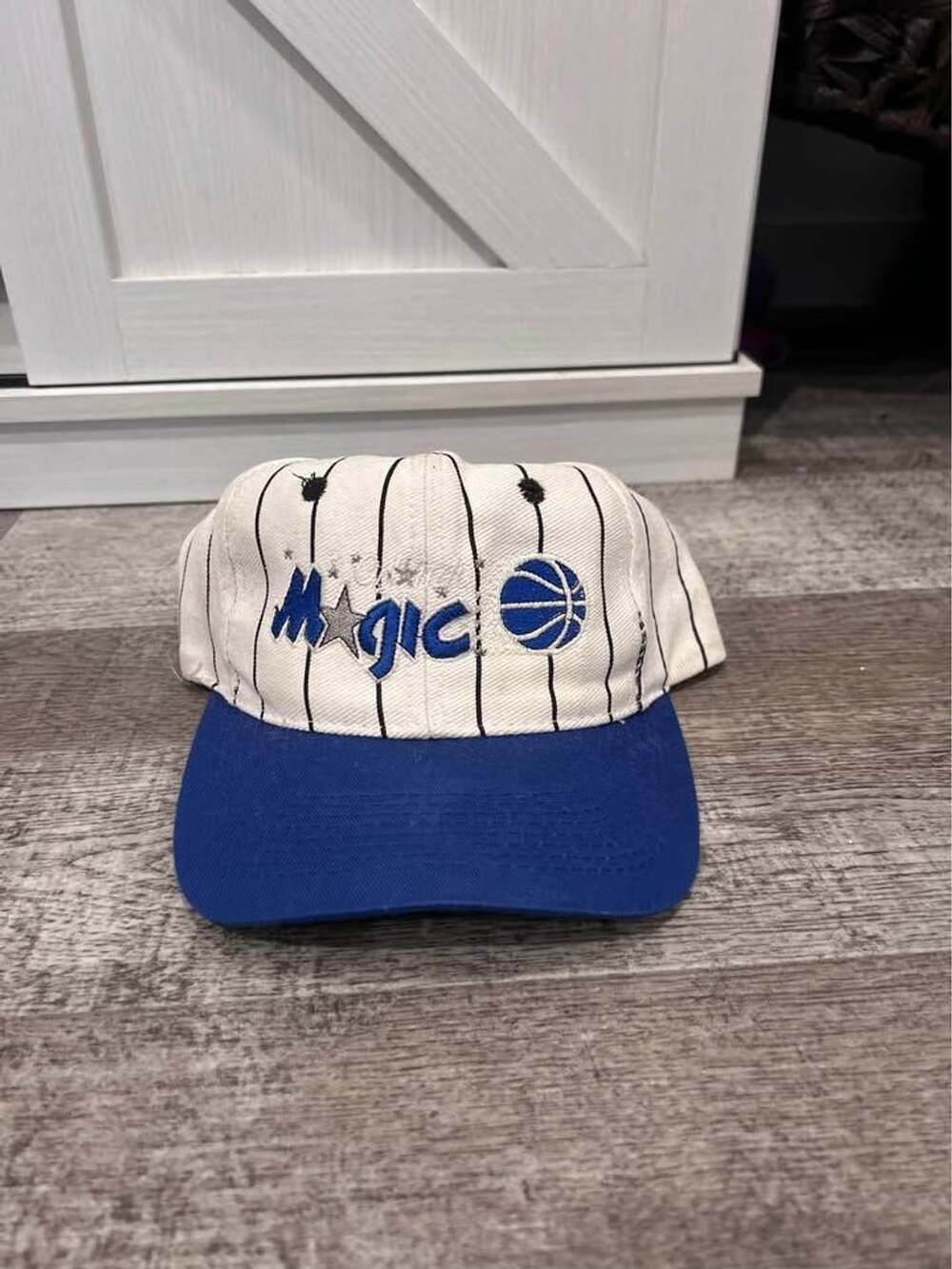 Orlando Magic Vintage Pinstripe Logo 7 Wool Snapback Cap Hat